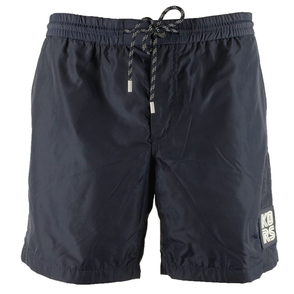 Michael Kors Men's 7-Inch Swim Trunk-DM-Small Dark Midnight